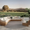 image:imageNourison Home Positano Jute 5 x 7 Area Rug  Easy Clean Non Shedding Bed Room Living Room Dining Room Kitchen 5 x 7Charcoal