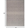 image:imageNourison Home Positano Jute 5 x 7 Area Rug  Easy Clean Non Shedding Bed Room Living Room Dining Room Kitchen 5 x 7Charcoal