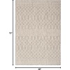 image:imageNourison Home Positano Jute 5 x 7 Area Rug  Easy Clean Non Shedding Bed Room Living Room Dining Room Kitchen 5 x 7Light Grey
