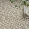 image:imageNourison Home Positano Jute 5 x 7 Area Rug  Easy Clean Non Shedding Bed Room Living Room Dining Room Kitchen 5 x 7Light Grey