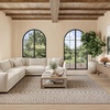 image:imageNourison Home Positano Jute 5 x 7 Area Rug  Easy Clean Non Shedding Bed Room Living Room Dining Room Kitchen 5 x 7Light Grey