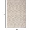 image:imageNourison Home Positano Jute 5 x 7 Area Rug  Easy Clean Non Shedding Bed Room Living Room Dining Room Kitchen 5 x 7Light Grey