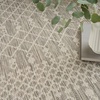 image:imageNourison Home Positano Jute 5 x 7 Area Rug  Easy Clean Non Shedding Bed Room Living Room Dining Room Kitchen 5 x 7Light Grey