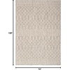 image:imageNourison Home Positano Jute 5 x 7 Area Rug  Easy Clean Non Shedding Bed Room Living Room Dining Room Kitchen 5 x 7Light Grey