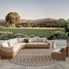 image:imageNourison Home Positano Jute 5 x 7 Area Rug  Easy Clean Non Shedding Bed Room Living Room Dining Room Kitchen 5 x 7Natural