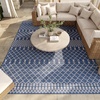 image:imageNourison Home Positano Jute 5 x 7 Area Rug  Easy Clean Non Shedding Bed Room Living Room Dining Room Kitchen 5 x 7Navy Blue
