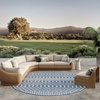image:imageNourison Home Positano Jute 5 x 7 Area Rug  Easy Clean Non Shedding Bed Room Living Room Dining Room Kitchen 5 x 7Navy Blue
