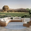 image:imageNourison Home Positano Jute 5 x 7 Area Rug  Easy Clean Non Shedding Bed Room Living Room Dining Room Kitchen 5 x 7Navy Blue
