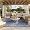 image:imageNourison Home Positano Jute 5 x 7 Area Rug  Easy Clean Non Shedding Bed Room Living Room Dining Room Kitchen 5 x 7Navy Blue
