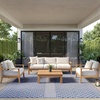 image:imageNourison Home Positano Jute 5 x 7 Area Rug  Easy Clean Non Shedding Bed Room Living Room Dining Room Kitchen 5 x 7Navy Blue