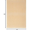 image:imageNourison Home Positano Jute 5 x 7 Area Rug  Easy Clean Non Shedding Bed Room Living Room Dining Room Kitchen 5 x 7Yellow
