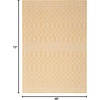image:imageNourison Home Positano Jute 5 x 7 Area Rug  Easy Clean Non Shedding Bed Room Living Room Dining Room Kitchen 5 x 7Yellow