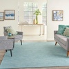 image:imageNourison Home Positano Light Grey 3 x 5 Area Rug  Easy Clean Non Shedding Bed Room Living Room Dining Room Kitchen 3 x 5Aqua