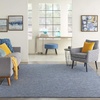 image:imageNourison Home Positano Light Grey 3 x 5 Area Rug  Easy Clean Non Shedding Bed Room Living Room Dining Room Kitchen 3 x 5Navy Blue