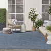 image:imageNourison Home Practical Solutions Blue Green 3 x 5 Area Rug  Easy Clean Non Shedding Bed Room Living Room Dining Room Kitchen 3 x 5Navy Blue