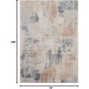 image:imageNourison Home Rustic Textures Beige Grey 53 x 73 Area Rug  Easy Clean Non Shedding Bed Room Living Room Dining Room Kitchen 5 x 7BeigeGrey