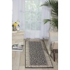 image:imageNourison Home Somerset Ivory 2 x 29 Area Rug  Easy Clean Non Shedding Bed Room Living Room Dining Room Kitchen 2 x 3Charcoal