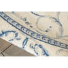 image:imageNourison Home Somerset Ivory 2 x 29 Area Rug  Easy Clean Non Shedding Bed Room Living Room Dining Room Kitchen 2 x 3Ivory Blue