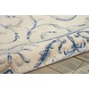 image:imageNourison Home Somerset Ivory 2 x 29 Area Rug  Easy Clean Non Shedding Bed Room Living Room Dining Room Kitchen 2 x 3Ivory Blue