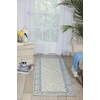 image:imageNourison Home Somerset Ivory 2 x 29 Area Rug  Easy Clean Non Shedding Bed Room Living Room Dining Room Kitchen 2 x 3Ivory Blue