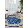 image:imageNourison Home Somerset Ivory 2 x 29 Area Rug  Easy Clean Non Shedding Bed Room Living Room Dining Room Kitchen 2 x 3Navy