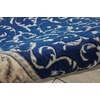 image:imageNourison Home Somerset Ivory 2 x 29 Area Rug  Easy Clean Non Shedding Bed Room Living Room Dining Room Kitchen 2 x 3Navy