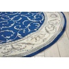 image:imageNourison Home Somerset Ivory 2 x 29 Area Rug  Easy Clean Non Shedding Bed Room Living Room Dining Room Kitchen 2 x 3Navy