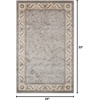 image:imageNourison Home Somerset Ivory 2 x 29 Area Rug  Easy Clean Non Shedding Bed Room Living Room Dining Room Kitchen 2 x 3Silver