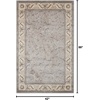 image:imageNourison Home Somerset Ivory 2 x 29 Area Rug  Easy Clean Non Shedding Bed Room Living Room Dining Room Kitchen 2 x 3Silver