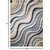 image:imageNourison Home Somerset Multicolor 2 x 29 Area Rug  Easy Clean Non Shedding Bed Room Living Room Dining Room Kitchen 2 x 3Ivory Blue