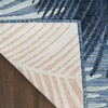 image:imageNourison Home Suncoast Beige 53 x 73 Area Rug  Easy Clean Non Shedding Bed Room Living Room Dining Room Kitchen 5 x 7Denim