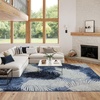 image:imageNourison Home Suncoast Beige 53 x 73 Area Rug  Easy Clean Non Shedding Bed Room Living Room Dining Room Kitchen 5 x 7Denim