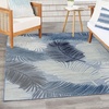 image:imageNourison Home Suncoast Beige 53 x 73 Area Rug  Easy Clean Non Shedding Bed Room Living Room Dining Room Kitchen 5 x 7Denim