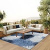 image:imageNourison Home Suncoast Beige 53 x 73 Area Rug  Easy Clean Non Shedding Bed Room Living Room Dining Room Kitchen 5 x 7Denim