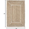 image:imageNourison Home Terrazzo Jute Natural 3 x 5 Area Rug  Easy Clean Non Shedding Bed Room Living Room Dining Room Kitchen 3 x 5Natural Grey