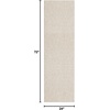 image:imageNourison Home Textured Home Ivory Mocha 53 x 7 Area Rug  Easy Clean Non Shedding Bed Room Living Room Dining Room Kitchen 5 x 7Ivory Beige