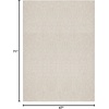 image:imageNourison Home Textured Home Ivory Mocha 53 x 7 Area Rug  Easy Clean Non Shedding Bed Room Living Room Dining Room Kitchen 5 x 7Ivory Beige