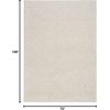 image:imageNourison Home Textured Home Ivory Mocha 53 x 7 Area Rug  Easy Clean Non Shedding Bed Room Living Room Dining Room Kitchen 5 x 7Ivory Beige