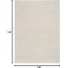 image:imageNourison Home Textured Home Ivory Mocha 53 x 7 Area Rug  Easy Clean Non Shedding Bed Room Living Room Dining Room Kitchen 5 x 7Ivory Beige
