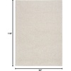 image:imageNourison Home Textured Home Ivory Mocha 53 x 7 Area Rug  Easy Clean Non Shedding Bed Room Living Room Dining Room Kitchen 5 x 7Ivory Beige