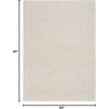 image:imageNourison Home Textured Home Ivory Mocha 53 x 7 Area Rug  Easy Clean Non Shedding Bed Room Living Room Dining Room Kitchen 5 x 7Ivory Beige