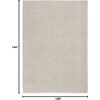 image:imageNourison Home Textured Home Ivory Mocha 53 x 7 Area Rug  Easy Clean Non Shedding Bed Room Living Room Dining Room Kitchen 5 x 7Ivory Mocha