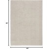 image:imageNourison Home Textured Home Ivory Mocha 53 x 7 Area Rug  Easy Clean Non Shedding Bed Room Living Room Dining Room Kitchen 5 x 7Ivory Mocha