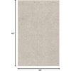 image:imageNourison Home Textured Home Ivory Mocha 53 x 7 Area Rug  Easy Clean Non Shedding Bed Room Living Room Dining Room Kitchen 5 x 7Ivory Mocha