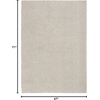 image:imageNourison Home Textured Home Ivory Mocha 53 x 7 Area Rug  Easy Clean Non Shedding Bed Room Living Room Dining Room Kitchen 5 x 7Ivory Mocha