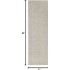 image:imageNourison Home Textured Home Ivory Mocha 53 x 7 Area Rug  Easy Clean Non Shedding Bed Room Living Room Dining Room Kitchen 5 x 7Ivory Mocha