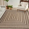 image:imageNourison Home Tulum Brown 3 x 5 Area Rug  Easy Clean Non Shedding Bed Room Living Room Dining Room Kitchen 3 x 5Brown
