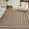 image:imageNourison Home Tulum Brown 3 x 5 Area Rug  Easy Clean Non Shedding Bed Room Living Room Dining Room Kitchen 3 x 5Brown