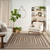 image:imageNourison Home Tulum Brown 3 x 5 Area Rug  Easy Clean Non Shedding Bed Room Living Room Dining Room Kitchen 3 x 5Brown