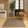 image:imageNourison Home Tulum Brown 3 x 5 Area Rug  Easy Clean Non Shedding Bed Room Living Room Dining Room Kitchen 3 x 5Brown